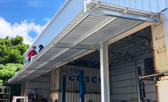 アルミサッシ 鉄骨 沖縄でシャッター修理 取付なら誠シャッター沖縄株式会社